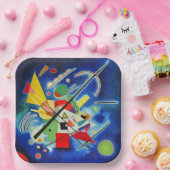 カンディンスキー絵画ブルー ペーパープレート (パーティー)