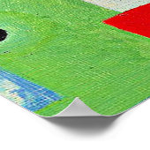 カンディンスキー絵画ブルー ポスター (角)