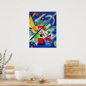 カンディンスキー絵画ブルー ポスター (キッチン)