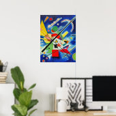 カンディンスキー絵画ブルー ポスター (ホームオフィス)