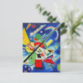 カンディンスキー絵画ブルー ポストカード (スタンド正面)