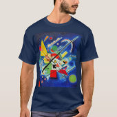 カンディンスキー絵画ブルー Tシャツ (正面)