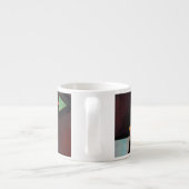 カンディンスキー絵画抽象芸術のクラシカルアートワーク エスプレッソカップ (裏面)