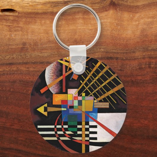 カンディンスキー絵画抽象芸術のクラシカルアートワーク キーホルダー (正面)