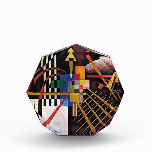 カンディンスキー絵画抽象芸術のクラシカルアートワーク フォトブロック (正面)