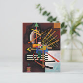 カンディンスキー絵画抽象芸術のクラシカルアートワーク ポストカード (スタンド正面)