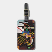 カンディンスキー絵画抽象芸術のクラシカルアートワーク ラゲッジタグ (正面縦)