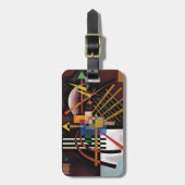 カンディンスキー絵画抽象芸術のクラシカルアートワーク ラゲッジタグ (正面縦)