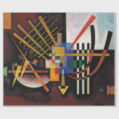 カンディンスキー絵画抽象芸術のクラシカルアートワーク ラッピングペーパー (フラット)