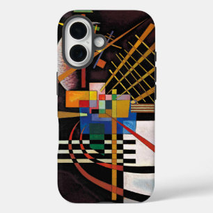カンディンスキー絵画抽象芸術のクラシカルアートワーク iPhone 16ケース