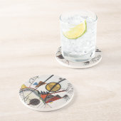 カンディンスキー絵画抽象芸術のモダンアートマスター コースター (側面)