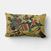 カンディンスキー絵画抽象芸術のモダンアートワーク ランバークッション (裏面)