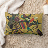 カンディンスキー絵画抽象芸術のモダンアートワーク ランバークッション (ブランケット)