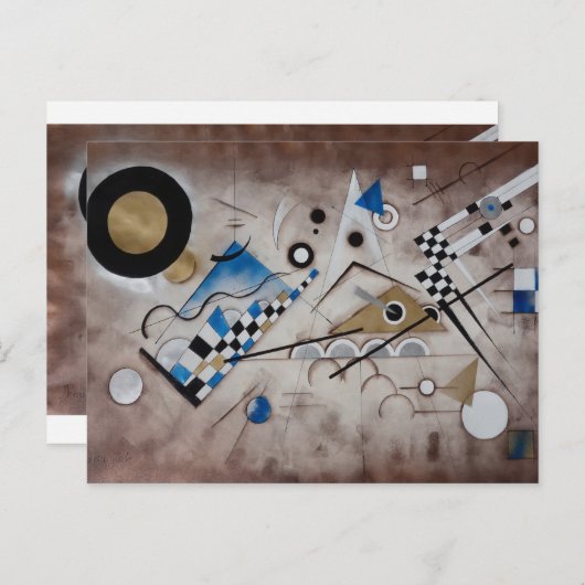 カンディンスキー絵画抽象芸術の世紀半モダンばの芸術 ポストカード (正面/裏面)