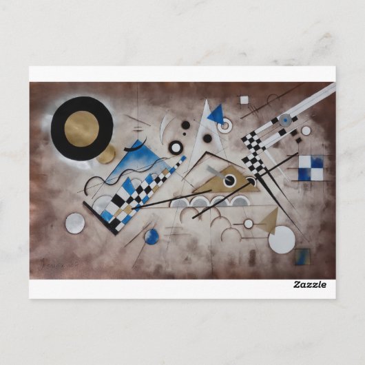 カンディンスキー絵画抽象芸術の世紀半モダンばの芸術 ポストカード (裏面)