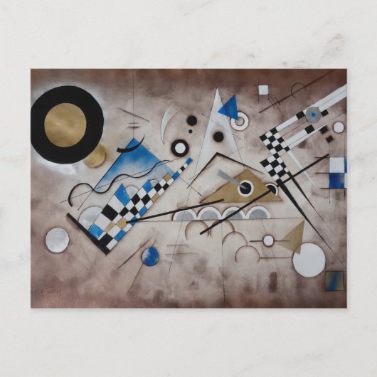 カンディンスキー絵画抽象芸術の世紀半モダンばの芸術 ポストカード (正面)