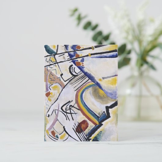カンディンスキー表現主義絵画抽象芸術のコサック ポストカード (スタンド正面)
