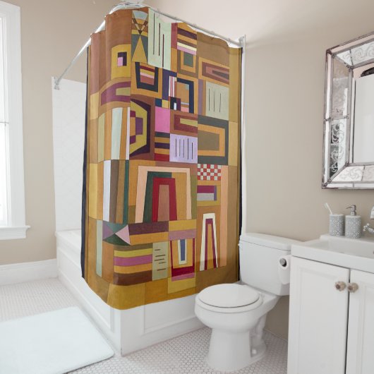 カンディンスキー補償バラ シャワーカーテン (インサイチュ)