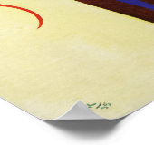 カンディンスキー補導ブラウン抽象芸術絵を描ズ ポスター (角)