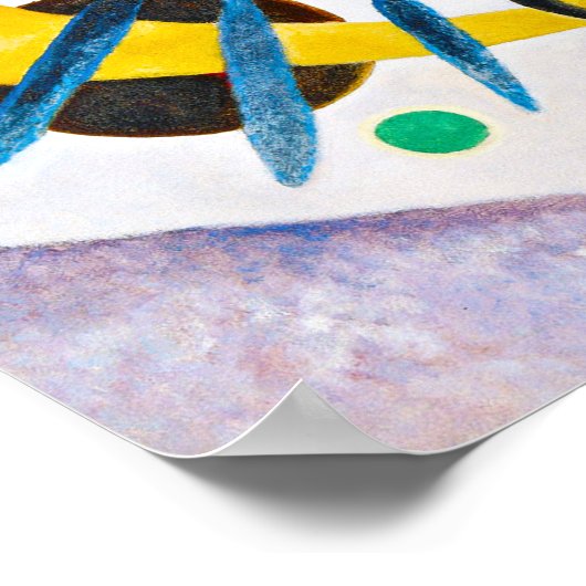 カンディンスキー赤斑ポスター ポスター (角)