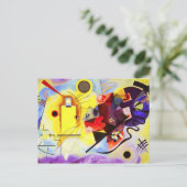 カンディンスキー赤青はがき ポストカード (スタンド正面)