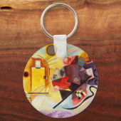 カンディンスキー赤青 キーホルダー (正面)