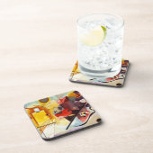 カンディンスキー赤青 コースター (右側)