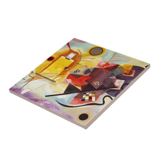 カンディンスキー赤青 タイル (側面)