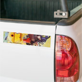 カンディンスキー赤青 バンパーステッカー (トラック上)