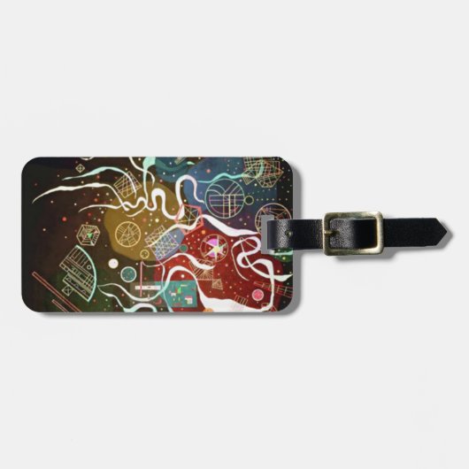 カンディンスキー運動I抽象芸術絵画ズ ラゲッジタグ (正面横)