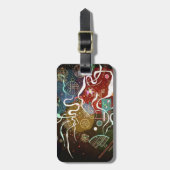 カンディンスキー運動I抽象芸術絵画ズ ラゲッジタグ (正面縦)