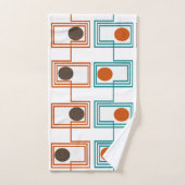 カンディンスキー長方形（楕円） バスタオルセット (ハンドタオル)