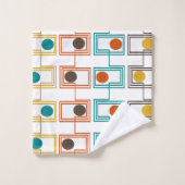 カンディンスキー長方形（楕円） バスタオルセット (ウォッシュタオル)