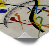 カンディンスキー青セグメント絵画抽象芸術ポスター ポスター (角)