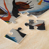 カンディンスキー青セグメント ジグソーパズル (側面)