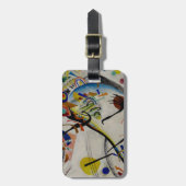 カンディンスキー青セグメント ラゲッジタグ (正面縦)