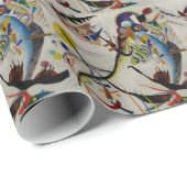 カンディンスキー青セグメント ラッピングペーパー (ロールコーナー)