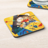 カンディンスキー静かな調和抽象芸術アート コースター (左側)