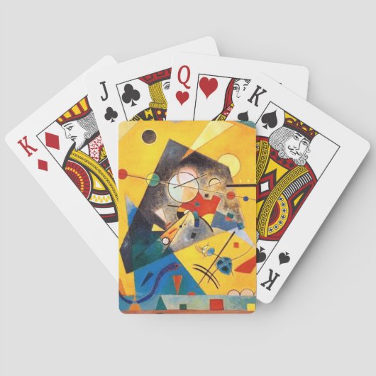 カンディンスキー静かな調和抽象芸術アート トランプ (裏面)