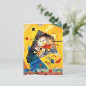カンディンスキー静かな調和抽象芸術アート ポストカード (スタンド正面)
