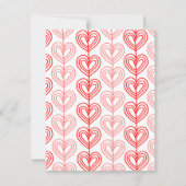 カンディンスキー風のずらしたバレンタイン ノートカード (正面)