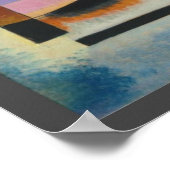 カンディンスキー首振り抽象芸術絵画ズ ポスター (角)