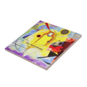 カンディンスキー黄色の赤い青のタイル タイル (側面)