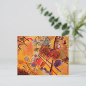 カンディンスキー黄赤ブルー ポストカード (スタンド正面)