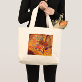 カンディンスキー黄赤ブルー ラージトートバッグ (正面(商品))
