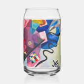 カンディンスキー黄 – 赤 – 青 ガラス缶 (裏面)