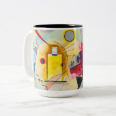 カンディンスキー黄 – 赤 – 青 ツートーンマグカップ (正面左)