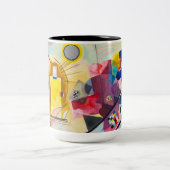 カンディンスキー黄 – 赤 – 青 ツートーンマグカップ (中央)