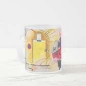 カンディンスキー黄 – 赤 – 青 フロストグラスマグカップ (正面左)
