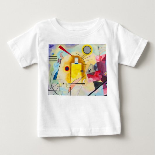 カンディンスキー黄 – 赤 – 青 ベビーTシャツ (正面)